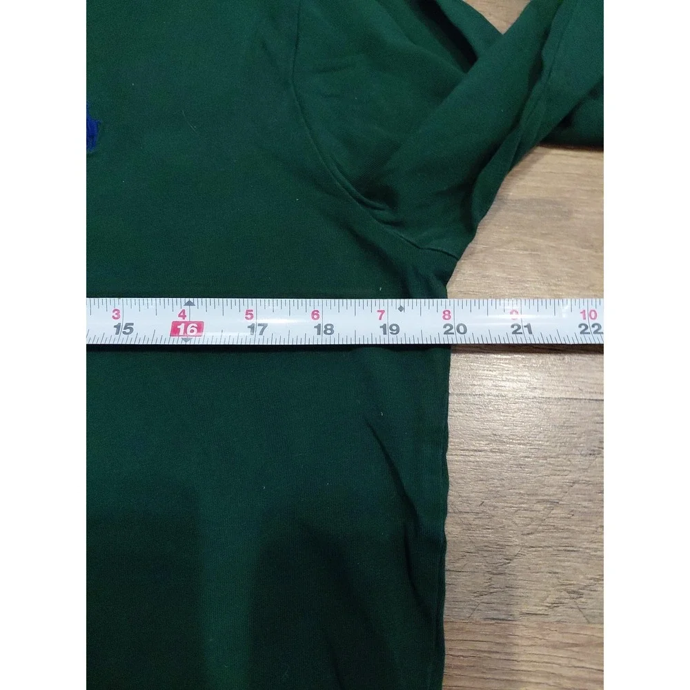 Polo Ralph Lauren Shirt Mens Med Green‎ Tee Tshirt Long Sleeve Limited Use